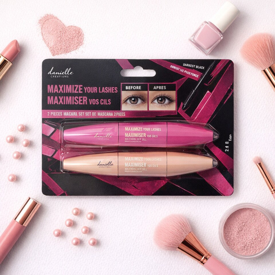 Danielle Creations Maximise Your Lashes Black Mascara Duo Gift Set