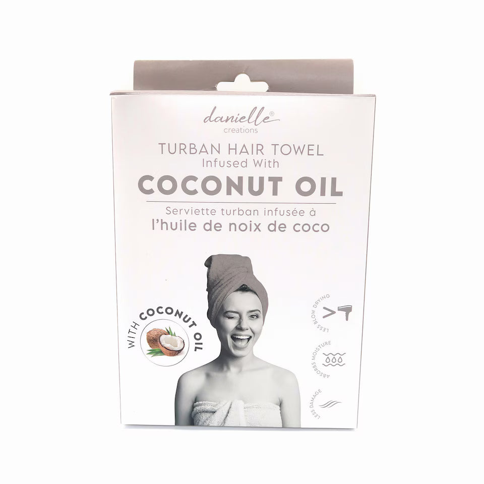 Danielle Creations Grey Infused Hair Turban Grey - Coconut Oil