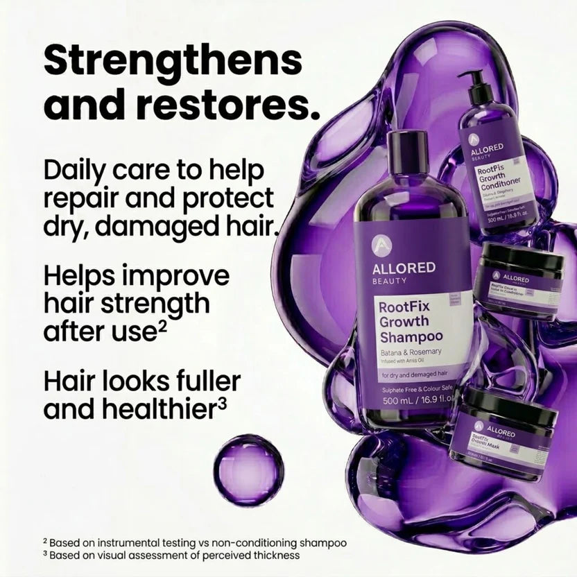 RootFix Growth Shampoo with Batana Rosemary and Amla Oil 500ml