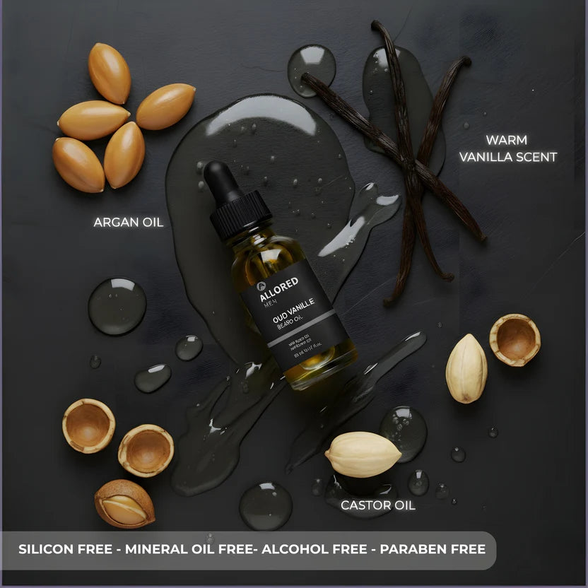 Oud Vanille Beard Oil with Argan & Castor Oil 50ml