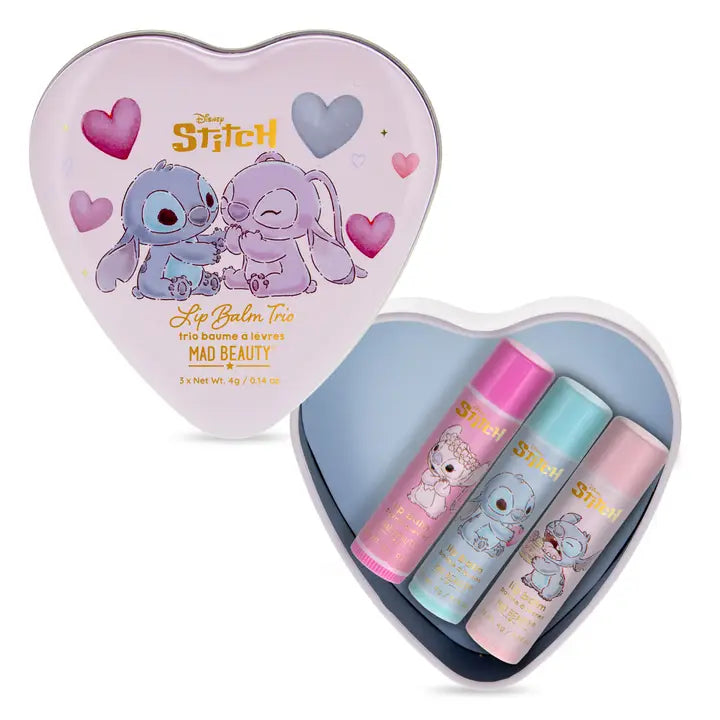 I Heart Stitch Lip Balm Trio Raspberry/Blueberry/Vanilla