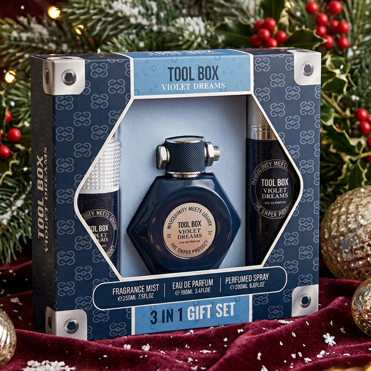 Inspired by Sauvage Dior with a twist - Tool Box Violet Dreams POUR HOMME GIFT SET  EXCLUSIVE