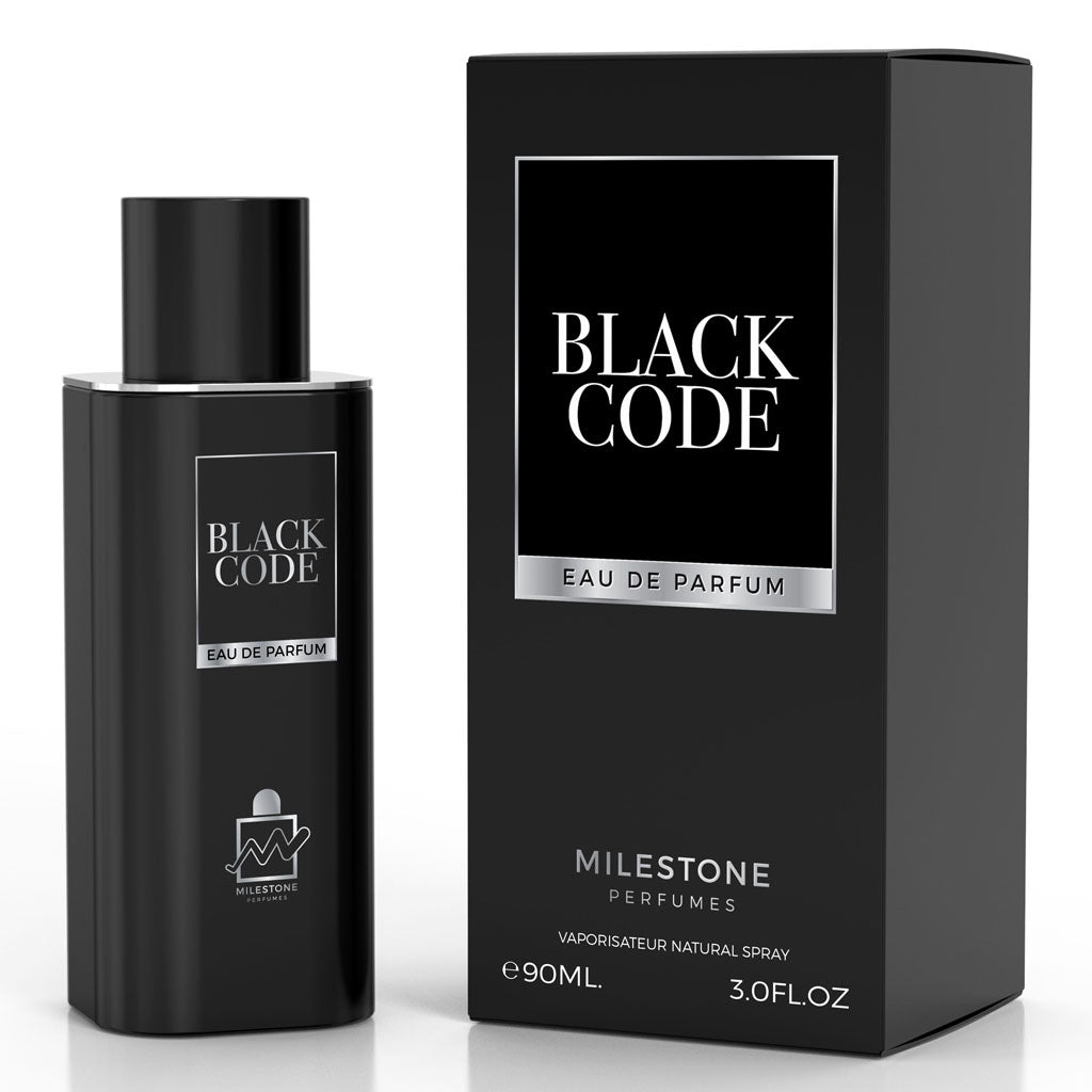 Inspired by Armani Code - MILESTONE Black Code (Pour Homme)  90ML EDP