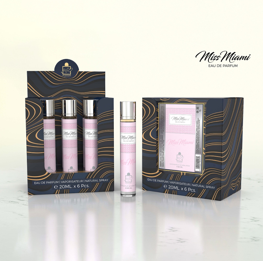 Inspired by Miss Dior -  Miss Miami Eau De Parfum 5x 20ml Plus 1 Free Tester