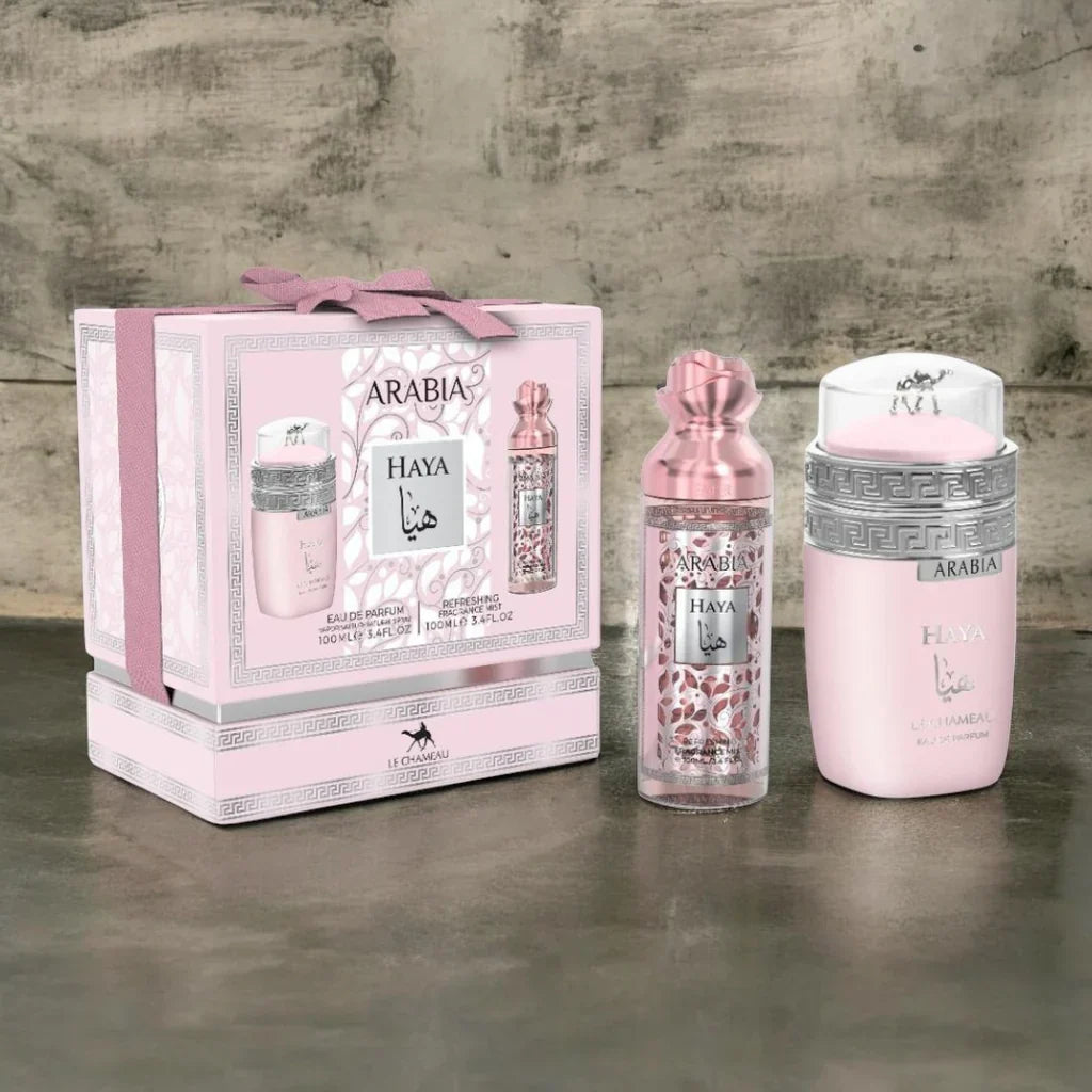 Inspired by Britney Spears Fantasy - 2in1 Gift Set Arabia Haya Hard Box Eau De Parfum Gift Set