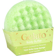 Warm Croissant & Pistachio Body Buffer Soap Sponge