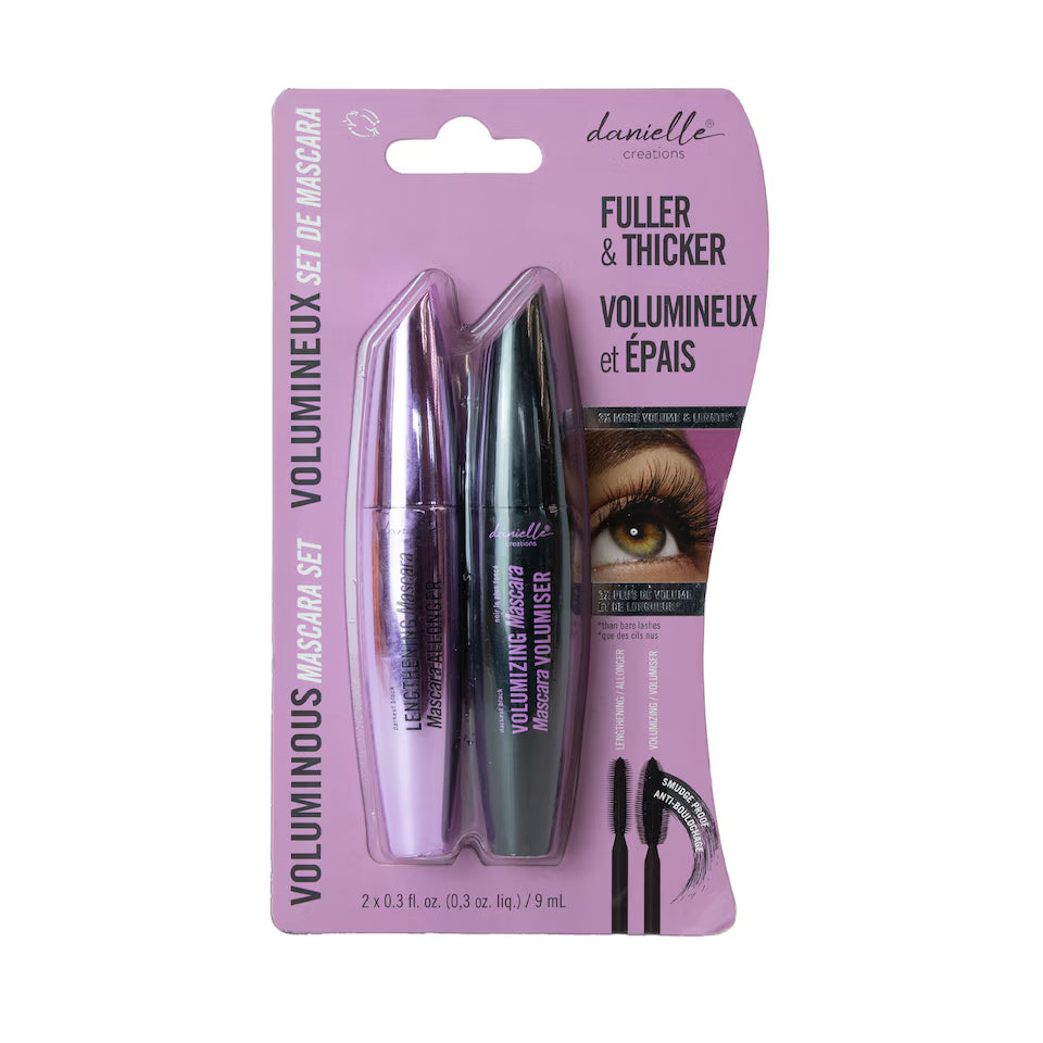 Danielle Creations Black Voluminous Mascara Duo Gift Set