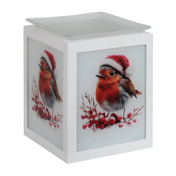 Electric Melter Christmas Robin 14cm