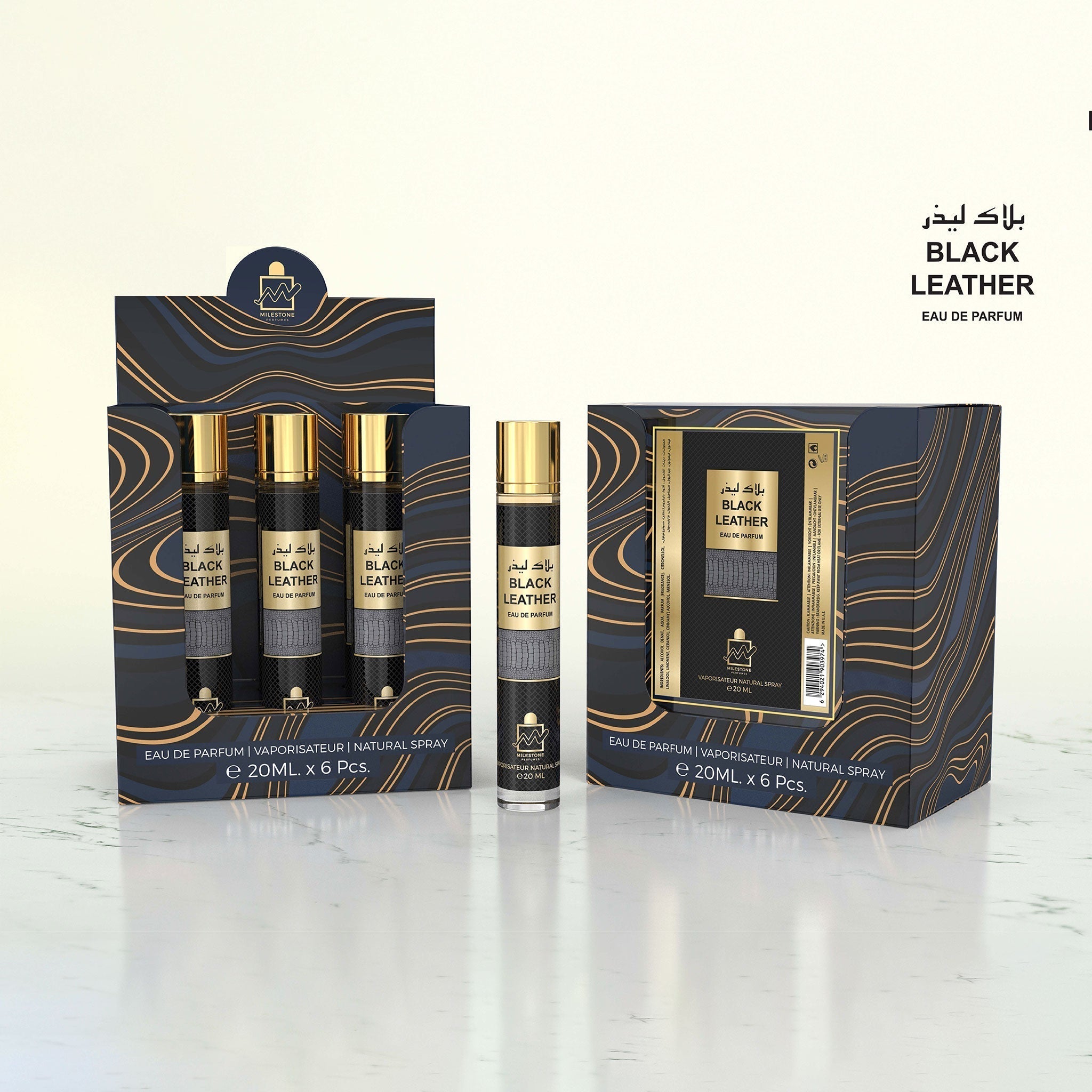 Inspired by Ombre Leather Tom Ford - Black Leather Eau De Parfum  5x 20ml Plus 1 Free Tester