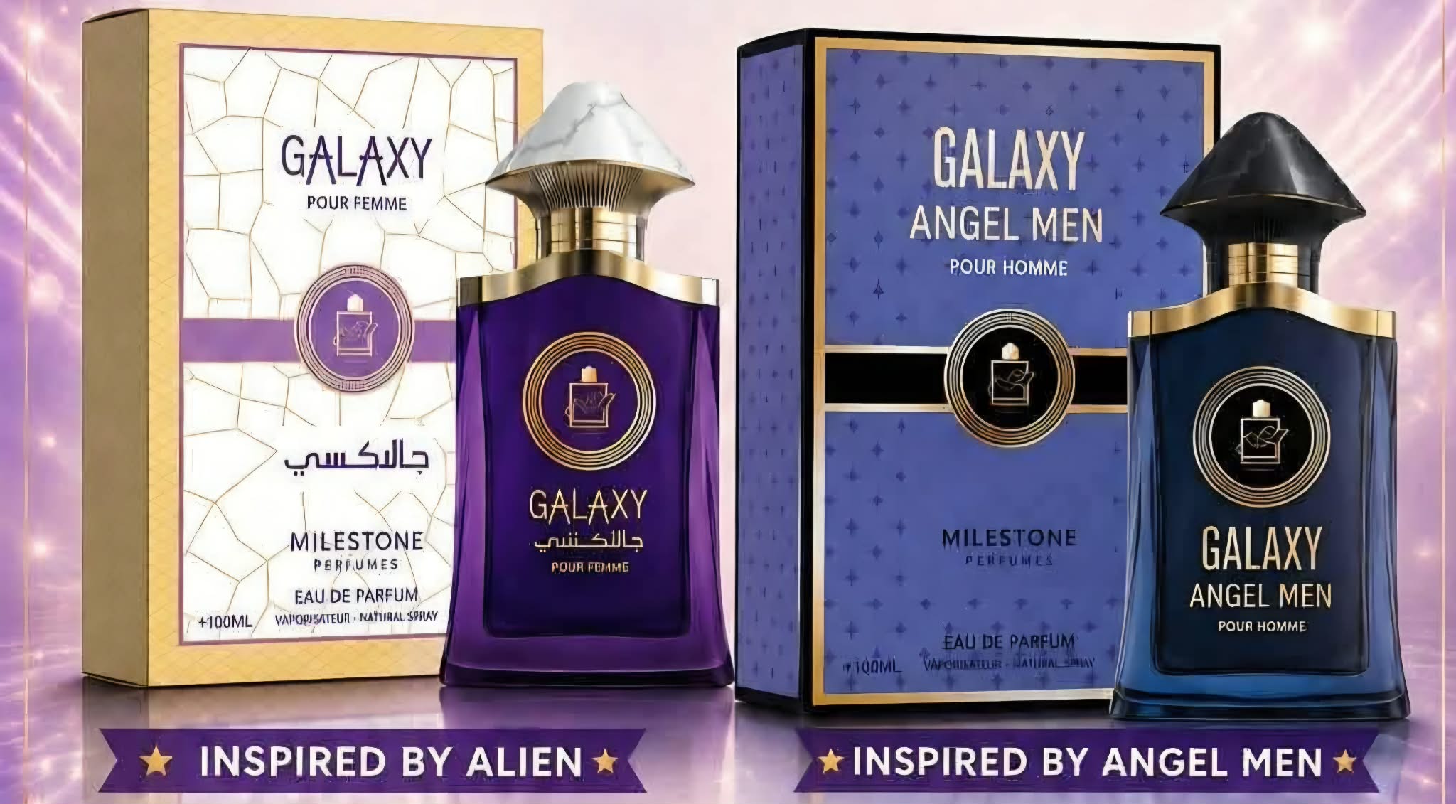 Inspired Alien & Angel Man set - Galaxy Pour Homme & Pour femme