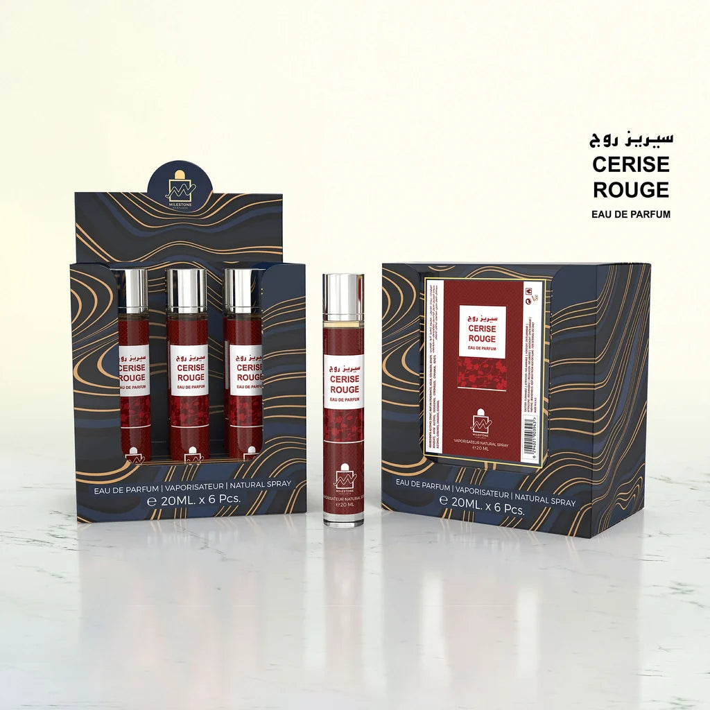 Inspired by Tom Ford Lost Cherry - MILESTONE Cerise Rouge Eau De Parfum 5x 20ml Plus 1 Free Tester