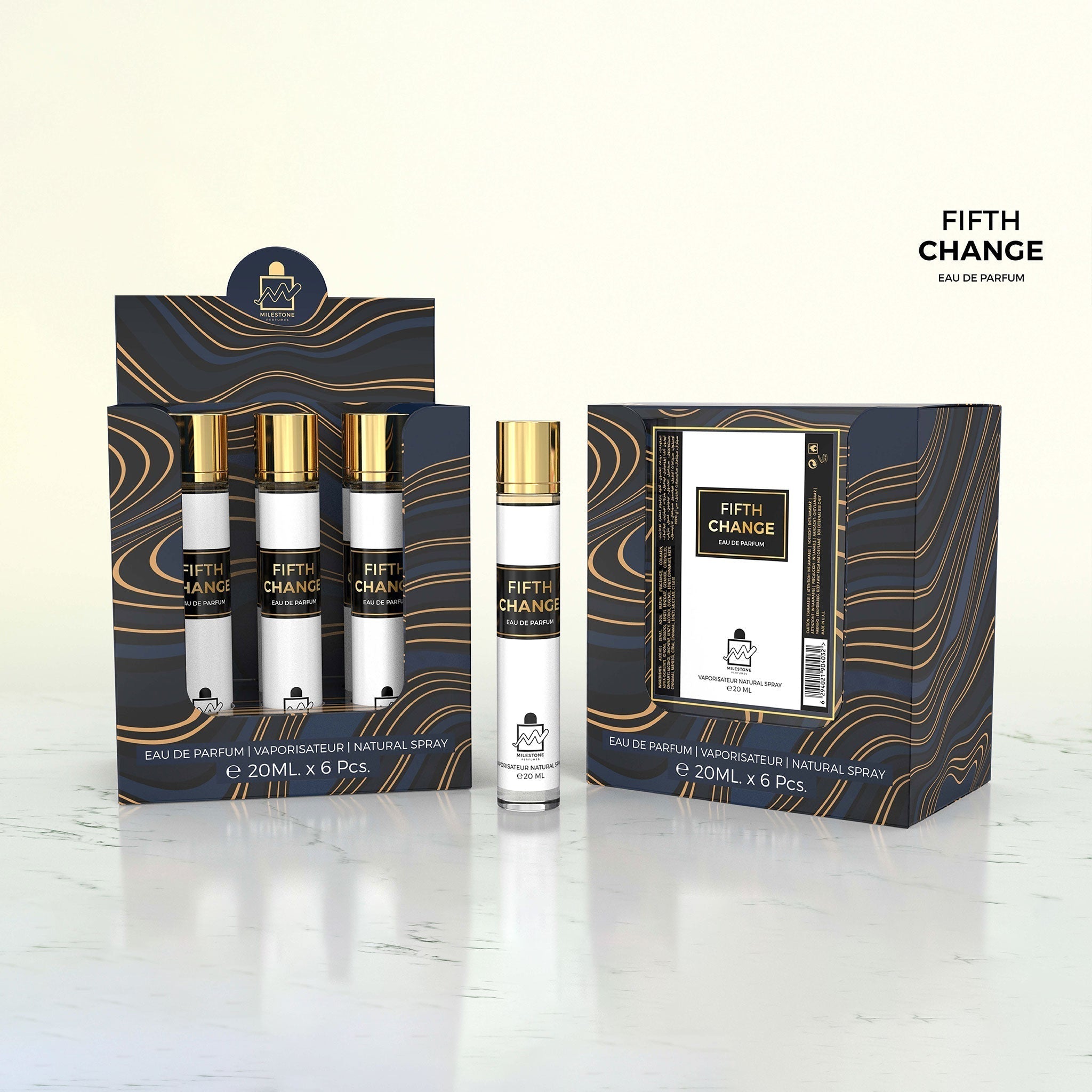 Inspired by Chanel No5 - FIFTH CHANGE (Pour Femma) Eau De Parfum 5x 20ml Plus 1 Free Tester