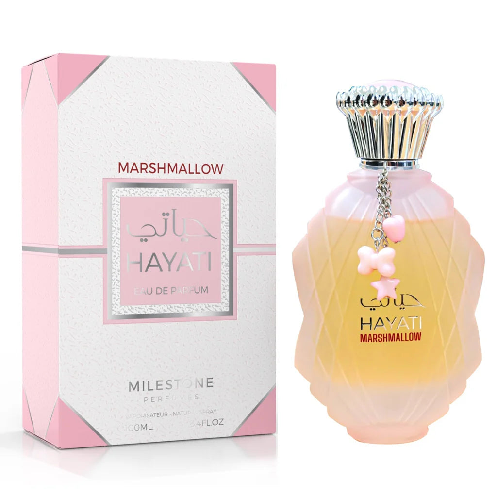 inspired by Kayali Yum Boujee Marshmallow - MILESTONE Hayati Marsmellow Eau De Parfum 100ml