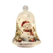 LED Bell Snowman 21cm