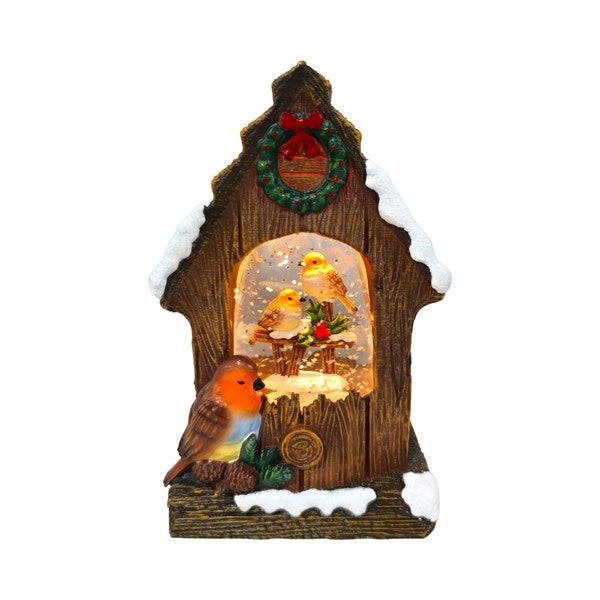 LED Robin House Spinner 16.5cm