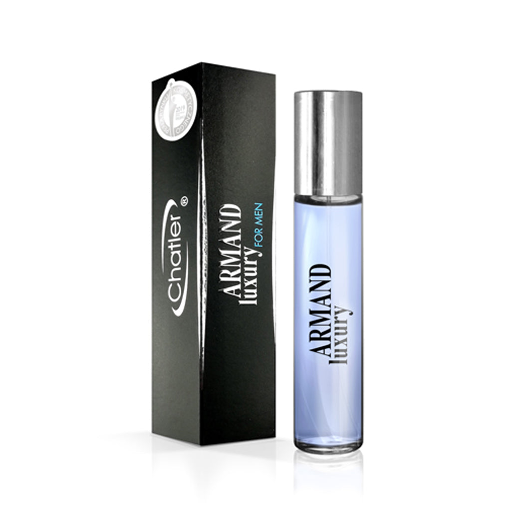 Inspired by Giorgio Armani Black - Armand Luxury For Men Eau De Parfum 5 x 30ml Plus 1 free tester