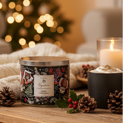 Merry Christmas Wax Tumbler Candle Jar by Woodbridge 410g