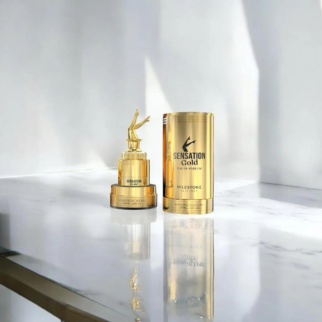 Inspired By jpg scandle gold  (EDP) -  MILESTONE SENSAYTION GOLD Eau De Parfum 100ml