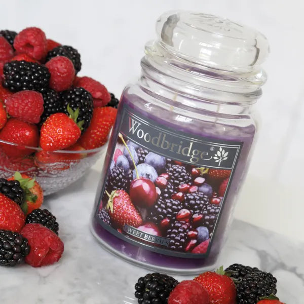 Sweet Berries Woodbridge Large Scented Candle Jar