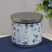 Bluebells in the Valley Wax Tumbler Candle Jar by Woodbridge 410g